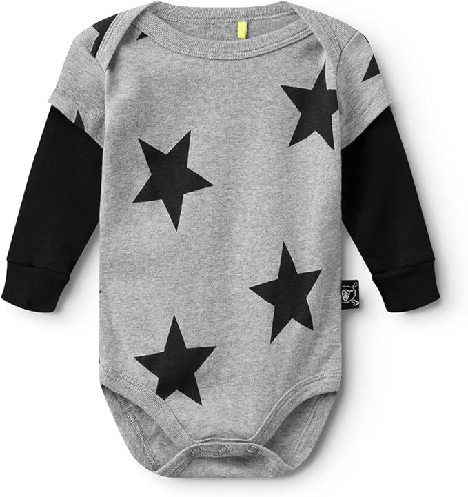 NUNUNU Unisex Long Sleeve Bodysuit Onesie – Baby Girl and Boy Clothes – Essential Newborn to ... | Amazon (US)