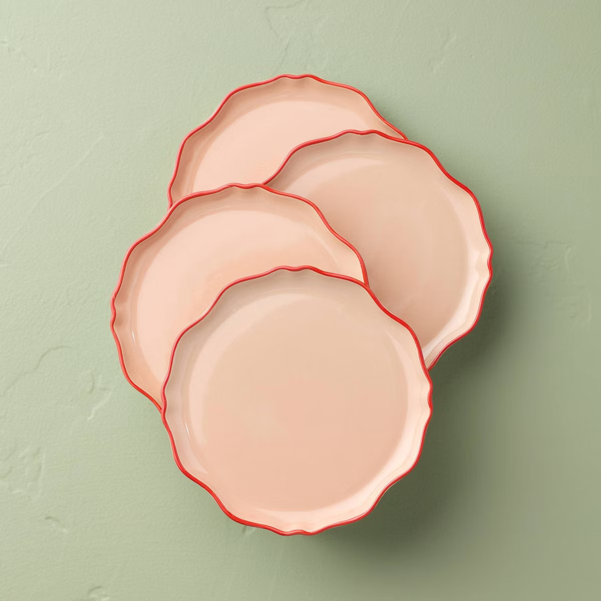 4pk 6.5" Irregular Edge Recycled Ceramic Appetizer Plates - Hearth & Hand™ with Magnolia | Target