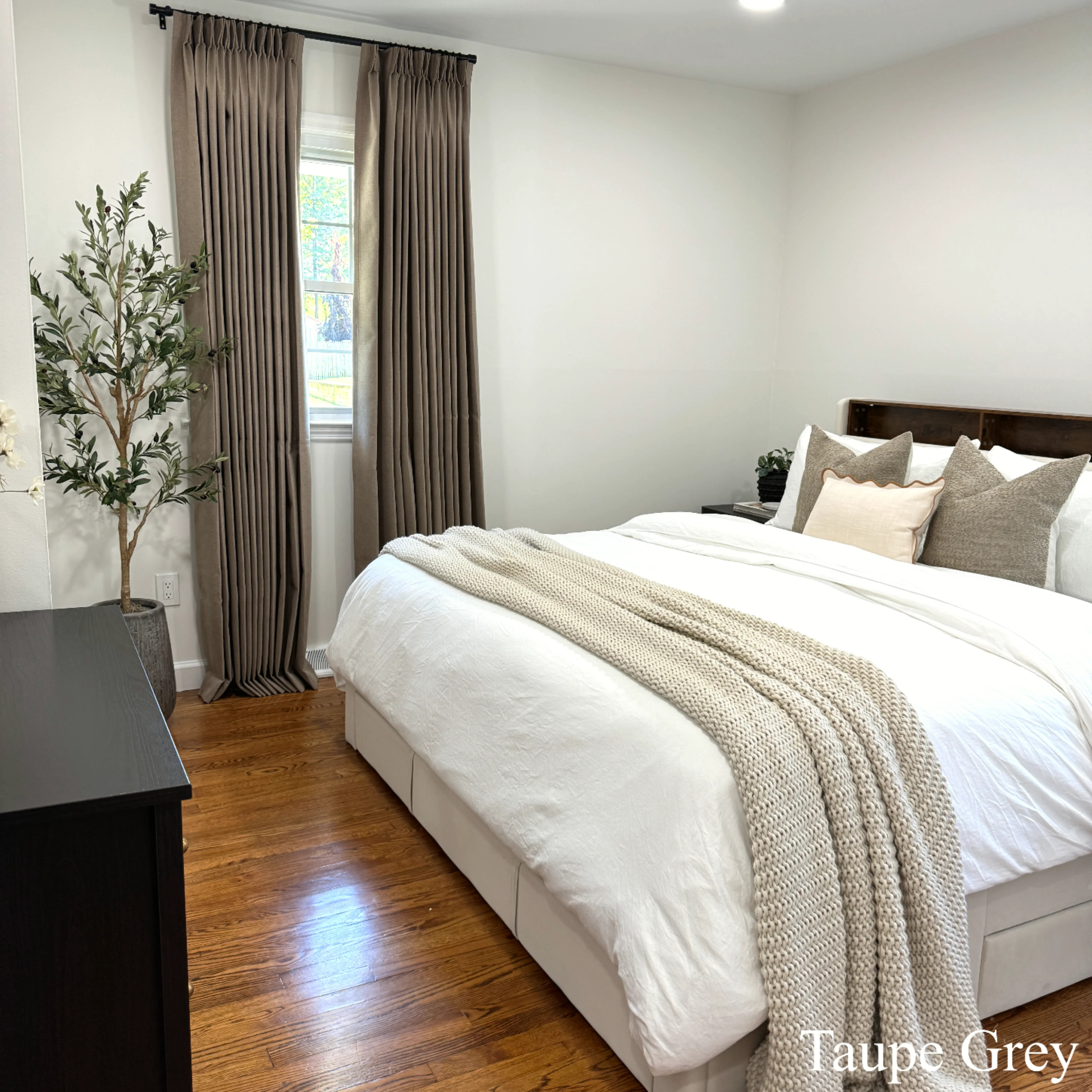 Aura Blackout Double-sided Linen Curtains & Drapes Pleated | Tailorvibe