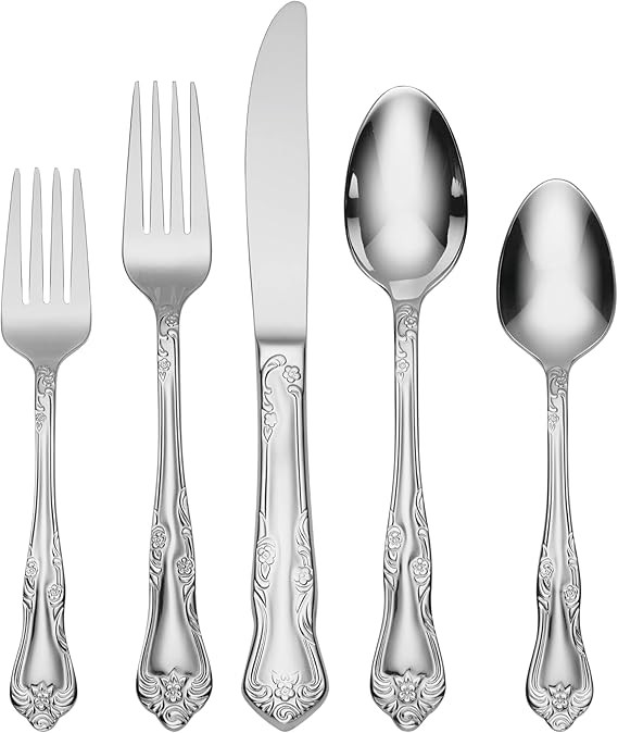 Oneida Azalea 45-Piece Flatware Set, Service for 8 | Amazon (US)