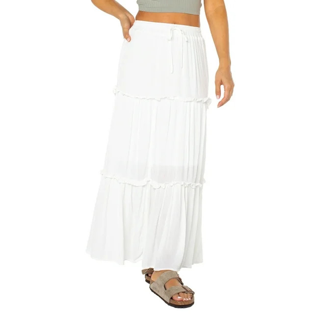 Celebrity Pink Juniors Woven Tier Skirt | Walmart (US)