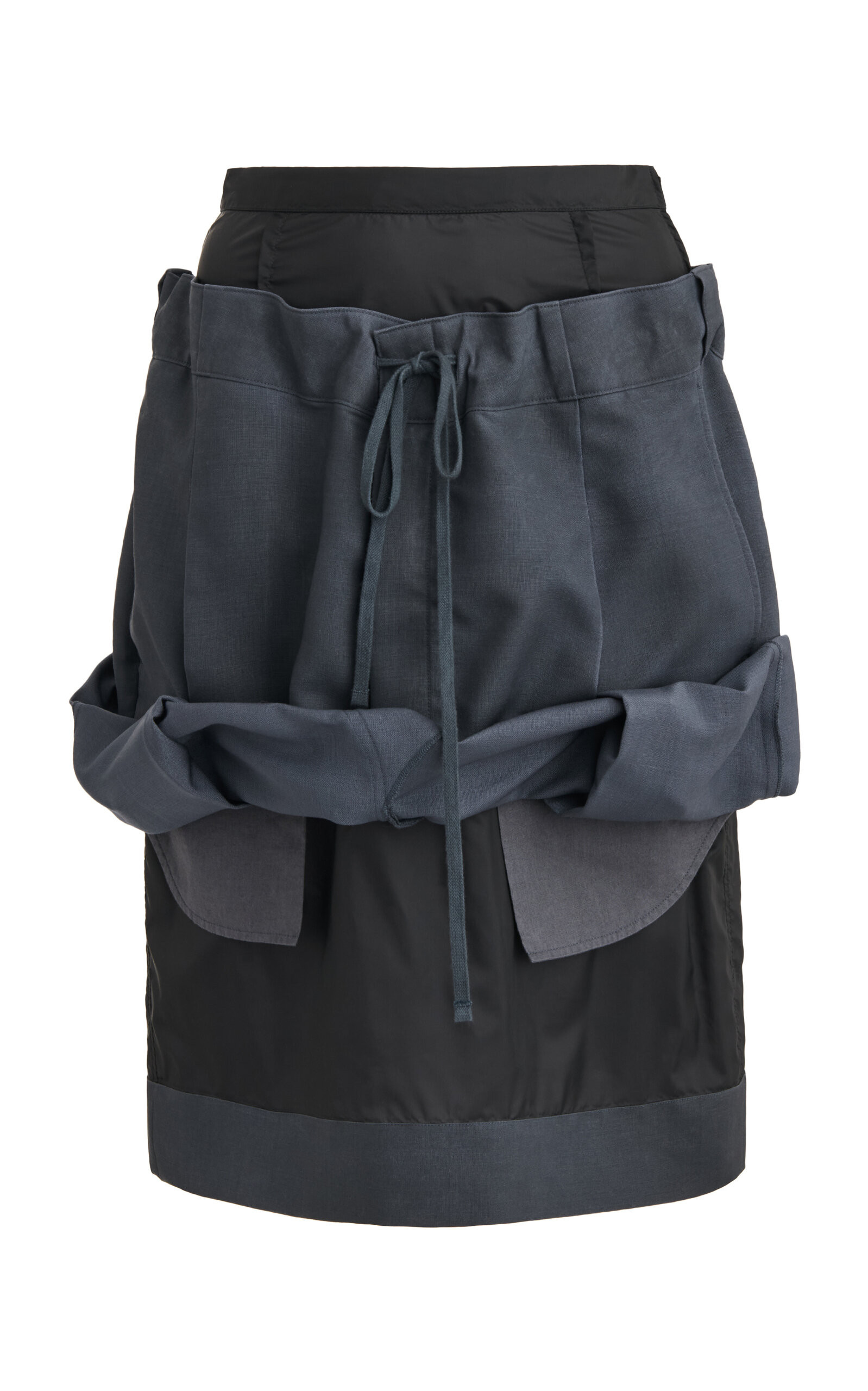 Deconstructed Wool-Nylon Midi Skirt | Moda Operandi (Global)