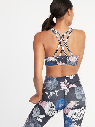 Medium Support Strappy Sports Bra for Women | Old Navy US