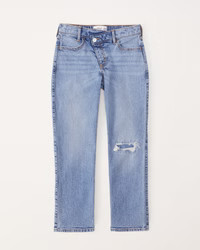 girls high rise 90s straight jeans | girls 40% off back-to-school favorites | Abercrombie.com | Abercrombie & Fitch (US)