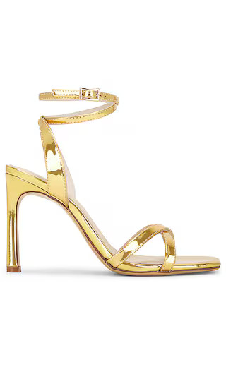 Monaco Heel in Gold | Revolve Clothing (Global)