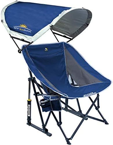 GCI Outdoor Pod Rocker Collapsible Rocking Chair with SunShade | Amazon (US)