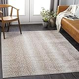 Artistic Weavers Pablo Antelope Print Area Rug, 6'7" x 9', Camel/Light Gray | Amazon (US)