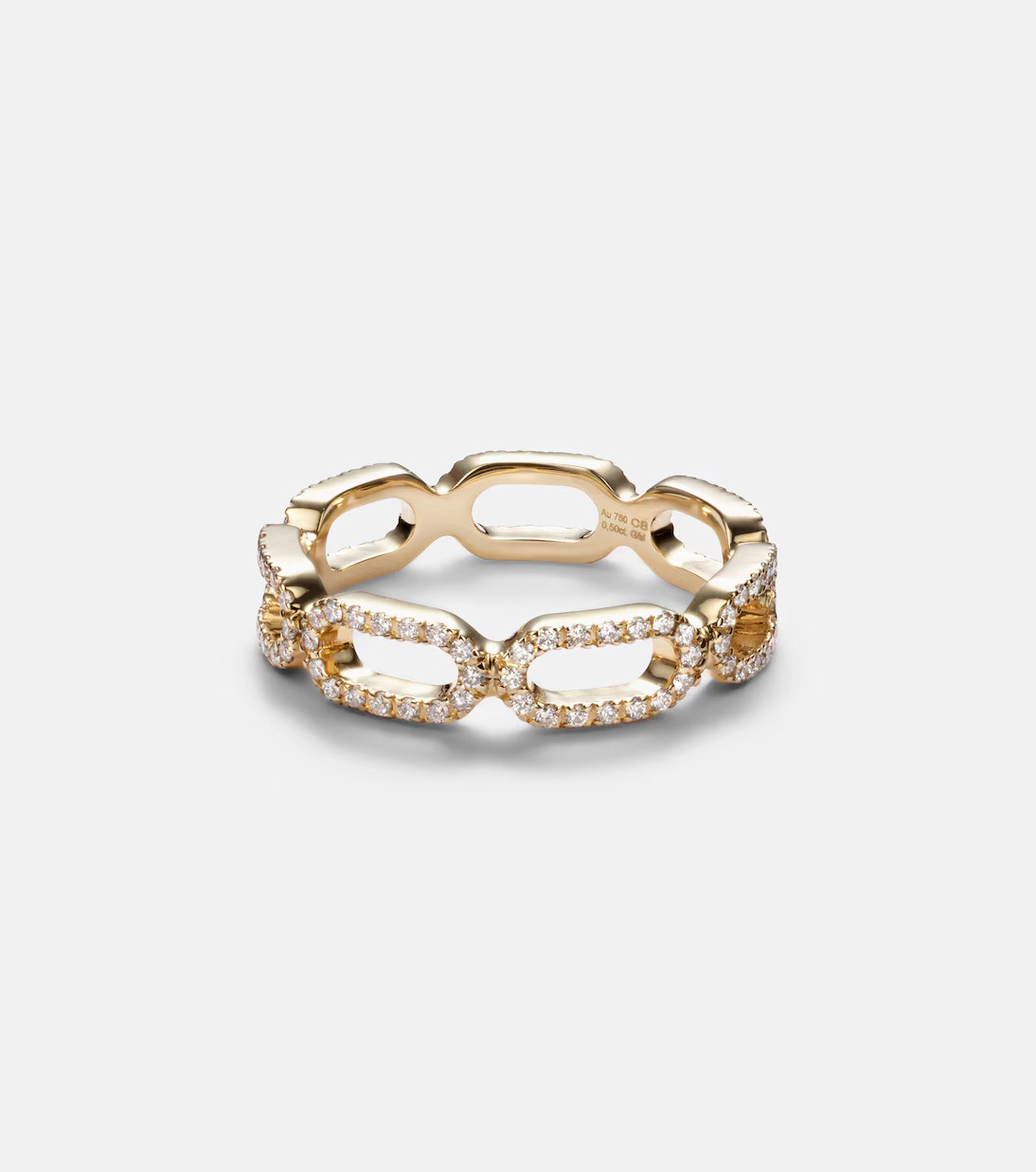 Link 18kt gold ring with diamonds | Mytheresa (US/CA)
