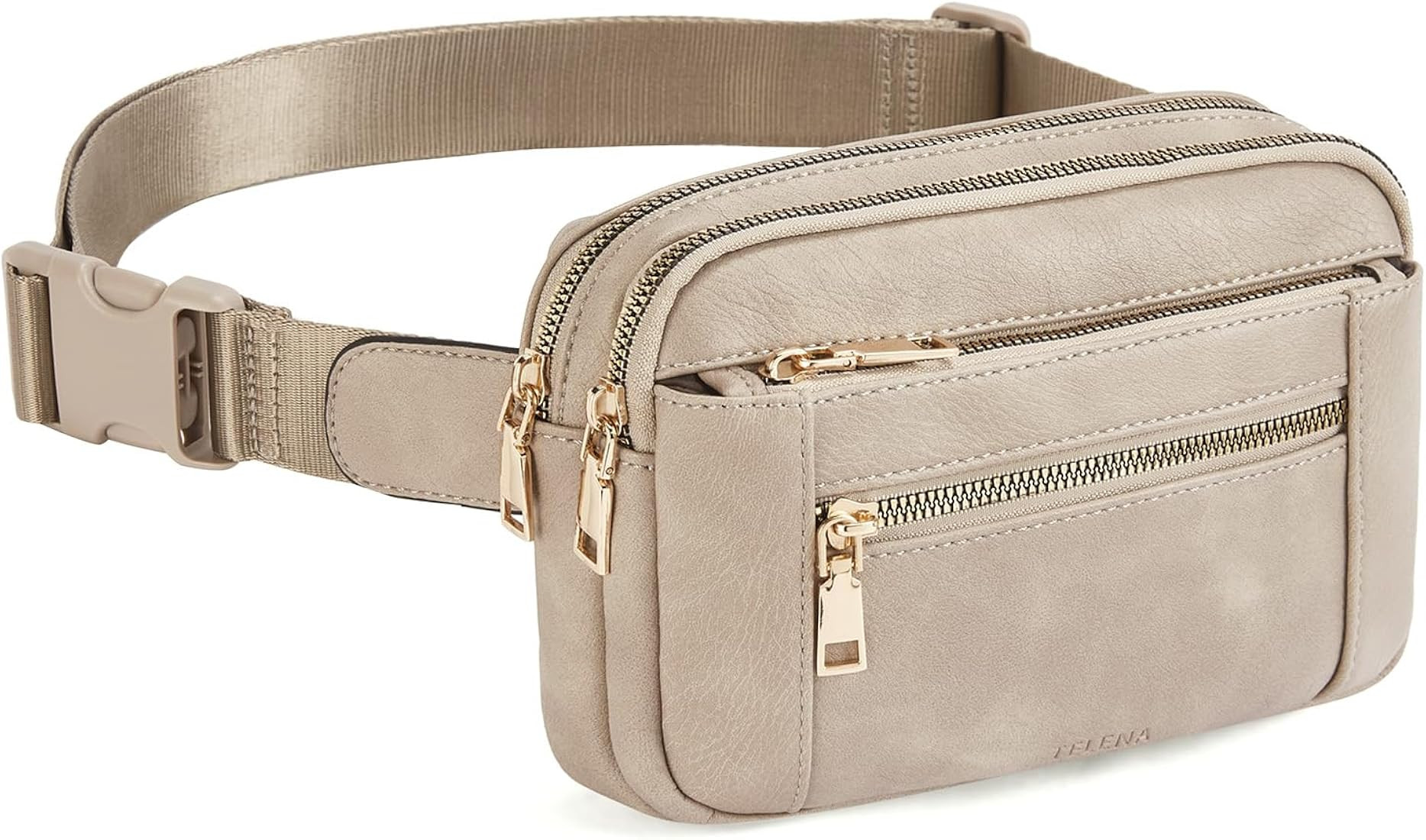 Fanny Packs for Women Cross Body Bag Leather Belt Bag Fashionable Waist Bag with Adjustable Strap... | Amazon (US)