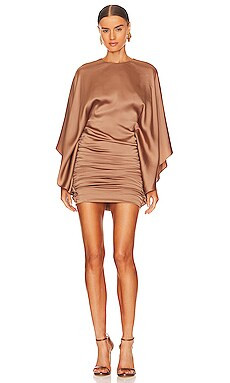 SIMKHAI Kadence Belle Sleeve Mini Dress in Latte from Revolve.com | Revolve Clothing (Global)