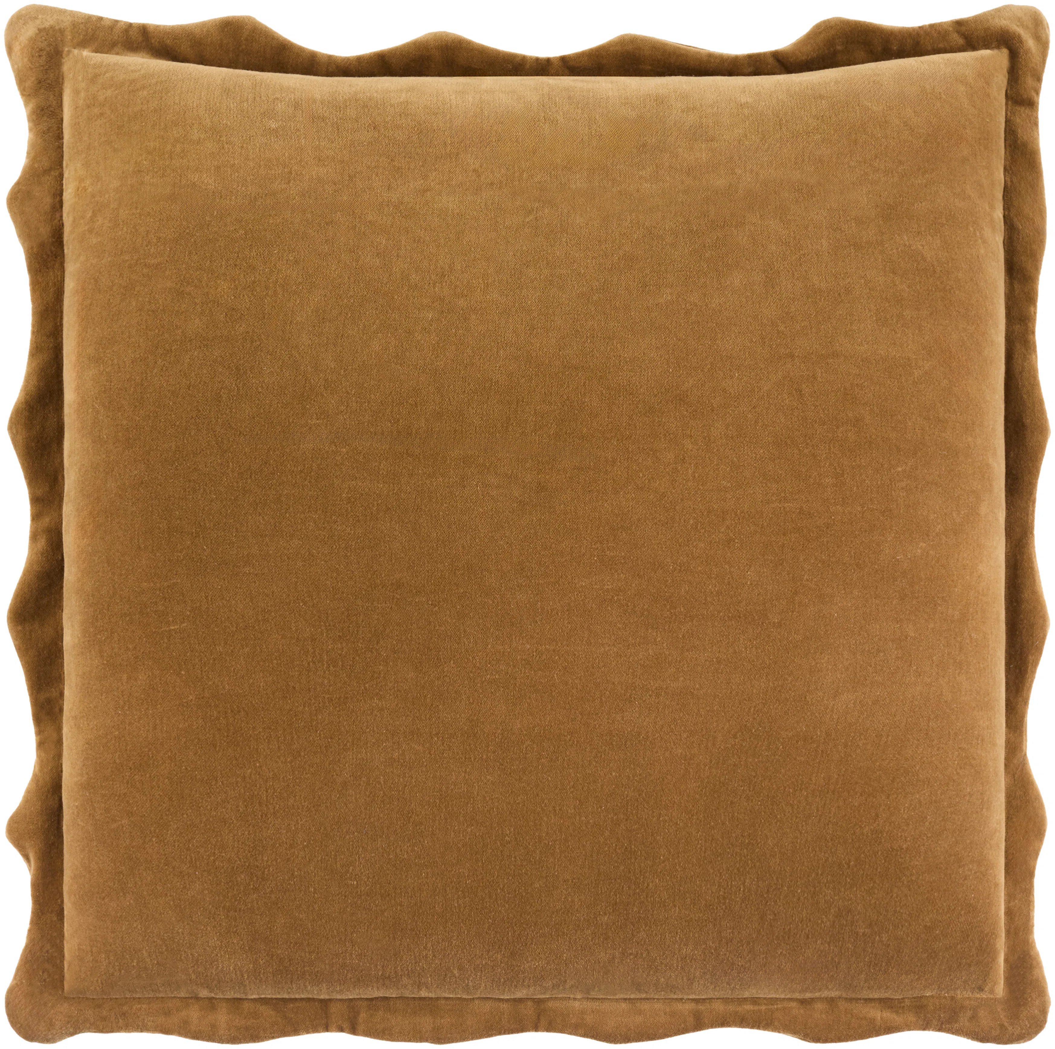 Collier Scalloped Edges Cotton Reversible Throw Pillow | Wayfair North America