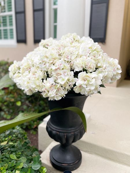 Gorgeous faux hydrangea stems. Used 5 stems here 

#LTKSeasonal #LTKhome