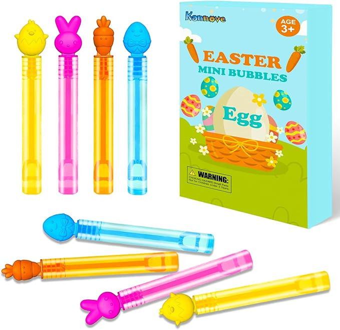 20 Pack Easter Mini Bubbles Wands Toys Gifts for Toddlers, Small Stuff Party Favors for Kids East... | Amazon (US)
