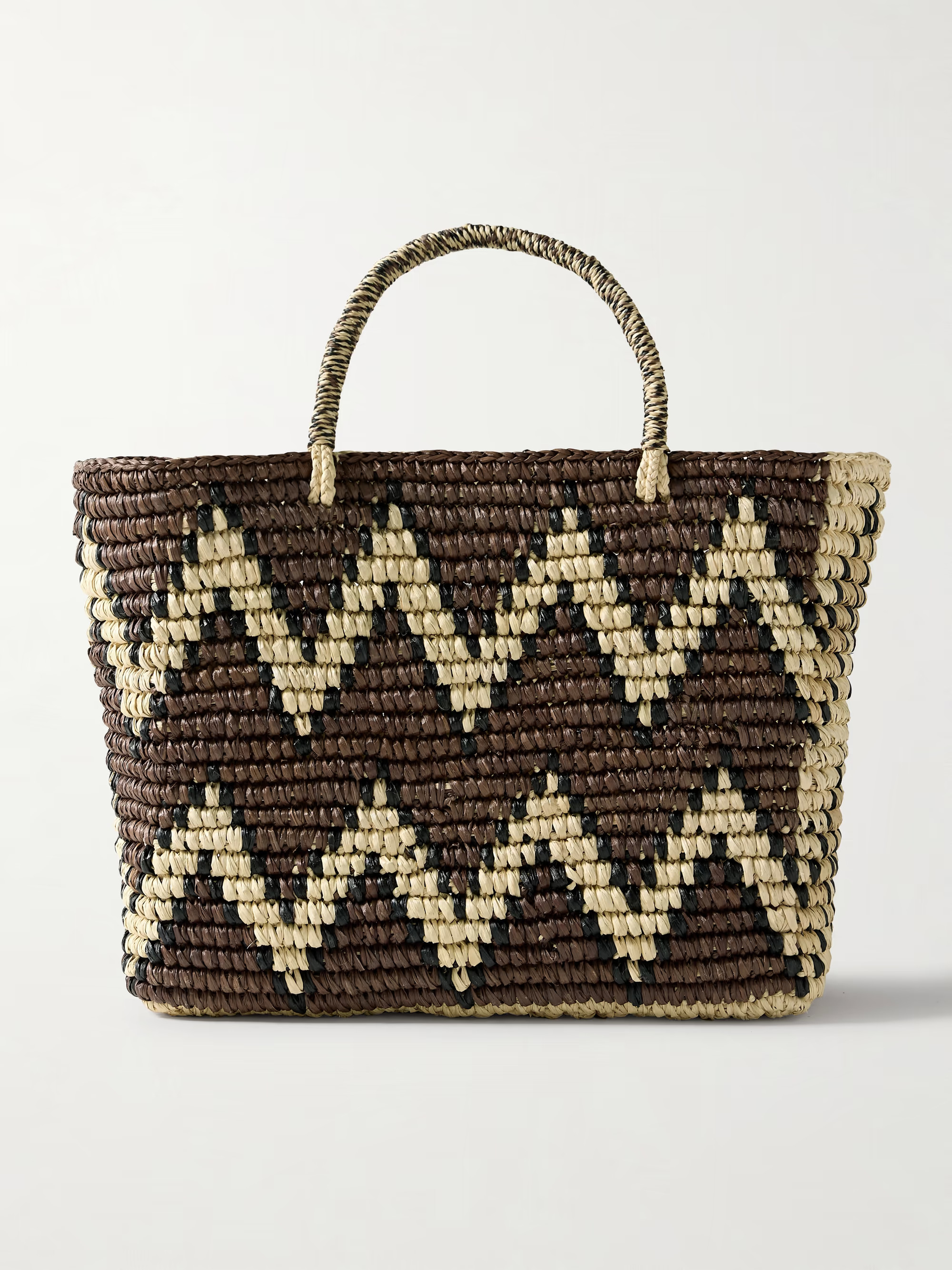 Canasta striped straw tote | NET-A-PORTER (US)