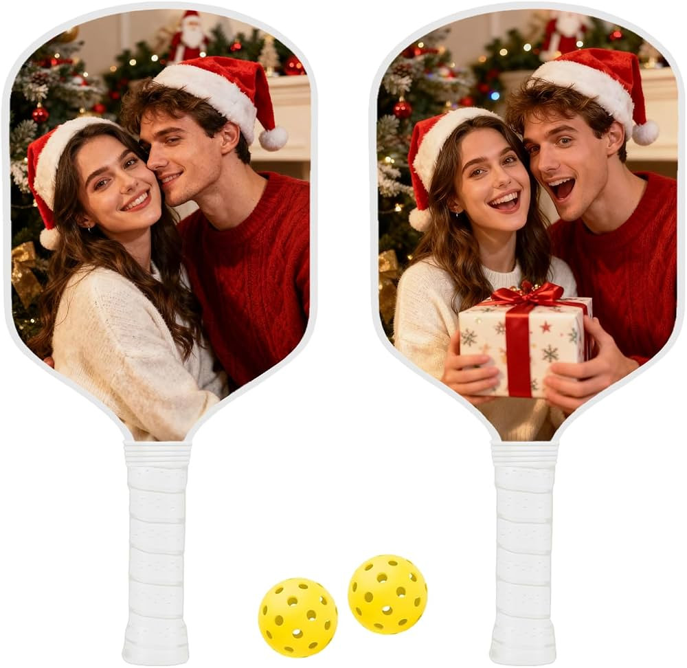 Custom Pickleball Paddles with Photo Text Logo, Personalized Pickleball Paddles with Comfort Grip... | Amazon (US)