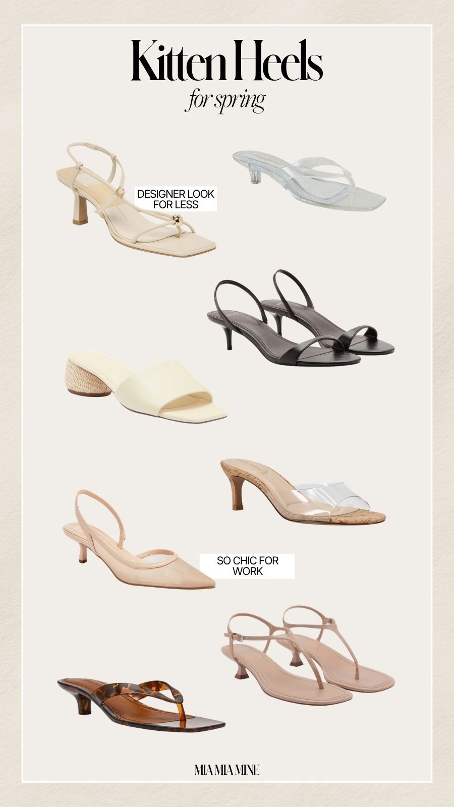 Chic spring shoe picks- shop kitten heels, thong sandals, jelly sandals and slingback pumps

#LTKmomlife #LTKOver40 #LTKWorkwear