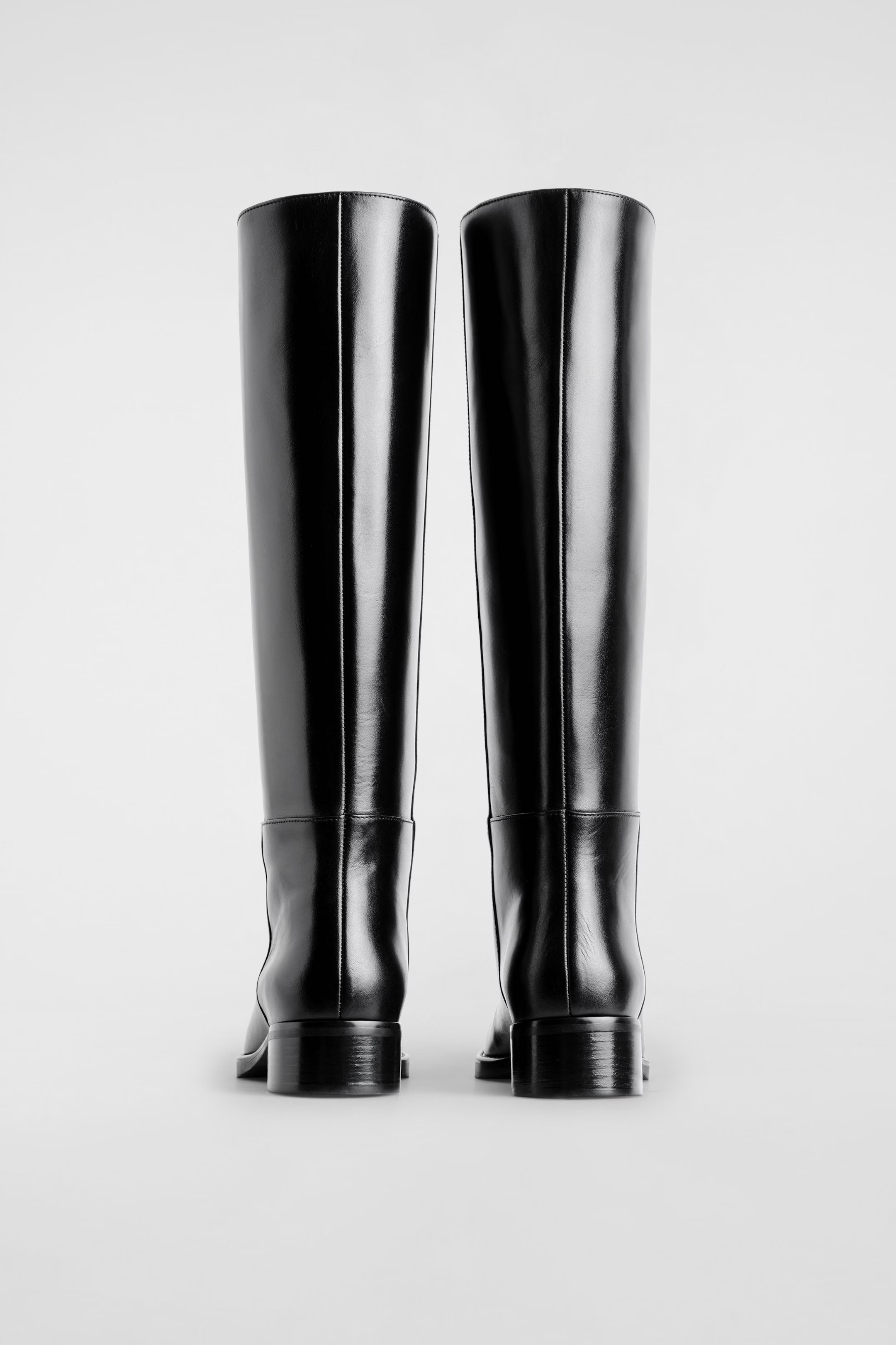 LEATHER KNEE-HIGH BOOTS - BLACK | COS US | COS (US)