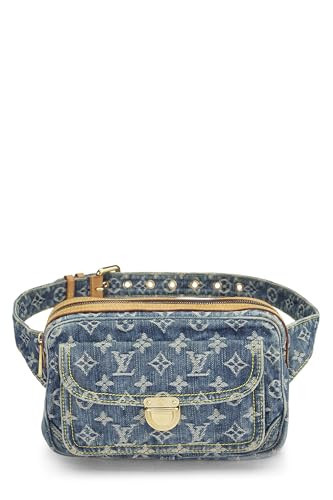 Louis Vuitton, Pre-loved Monogram Denim Bumbag, Blue | Amazon (US)