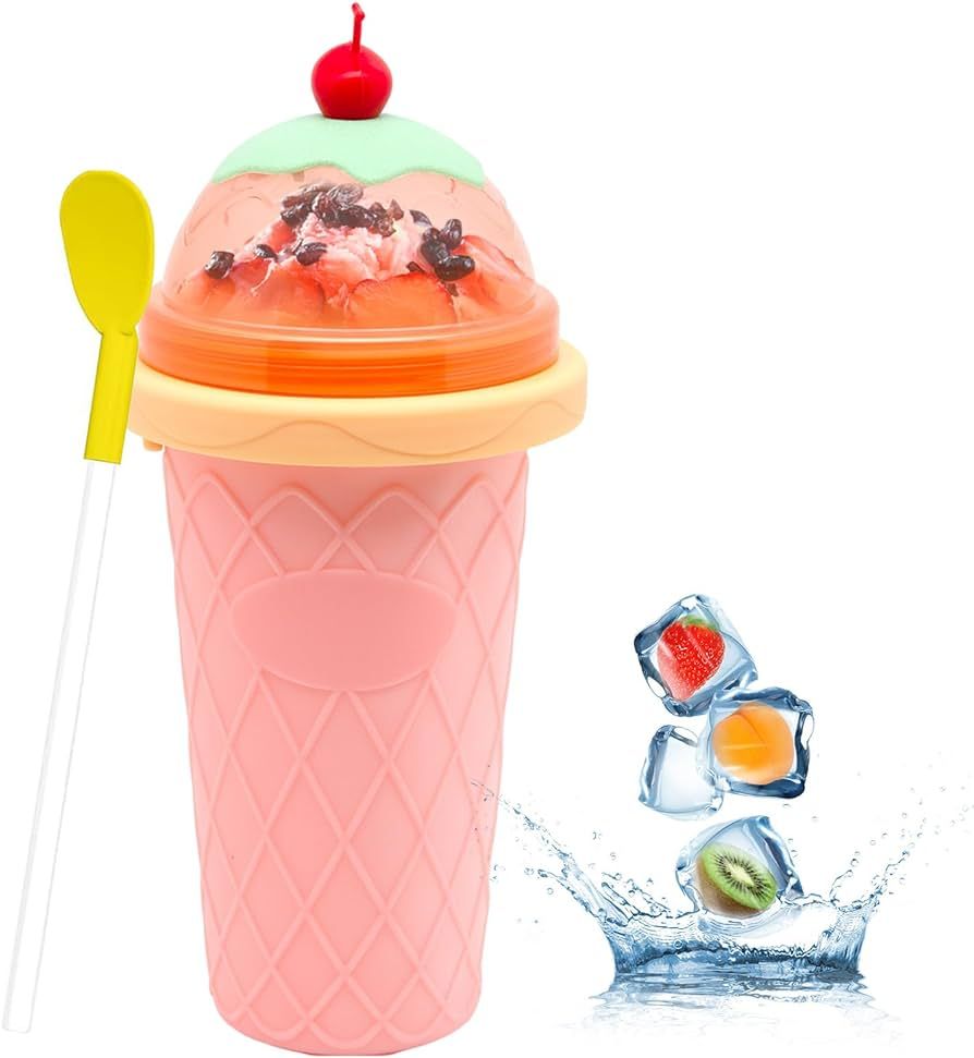 Slushie Maker Cup - DIY Magic Quick Frozen Smoothies Cup for Homemade Milk Shake Ice Cream Maker,... | Amazon (US)