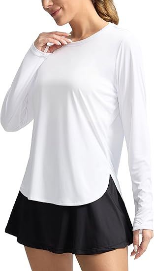 Women's Sun Shirts UPF 50+ Long Sleeve UV Protection Shirt Lightweight Quick Dry Workout Hiking T... | Amazon (US)