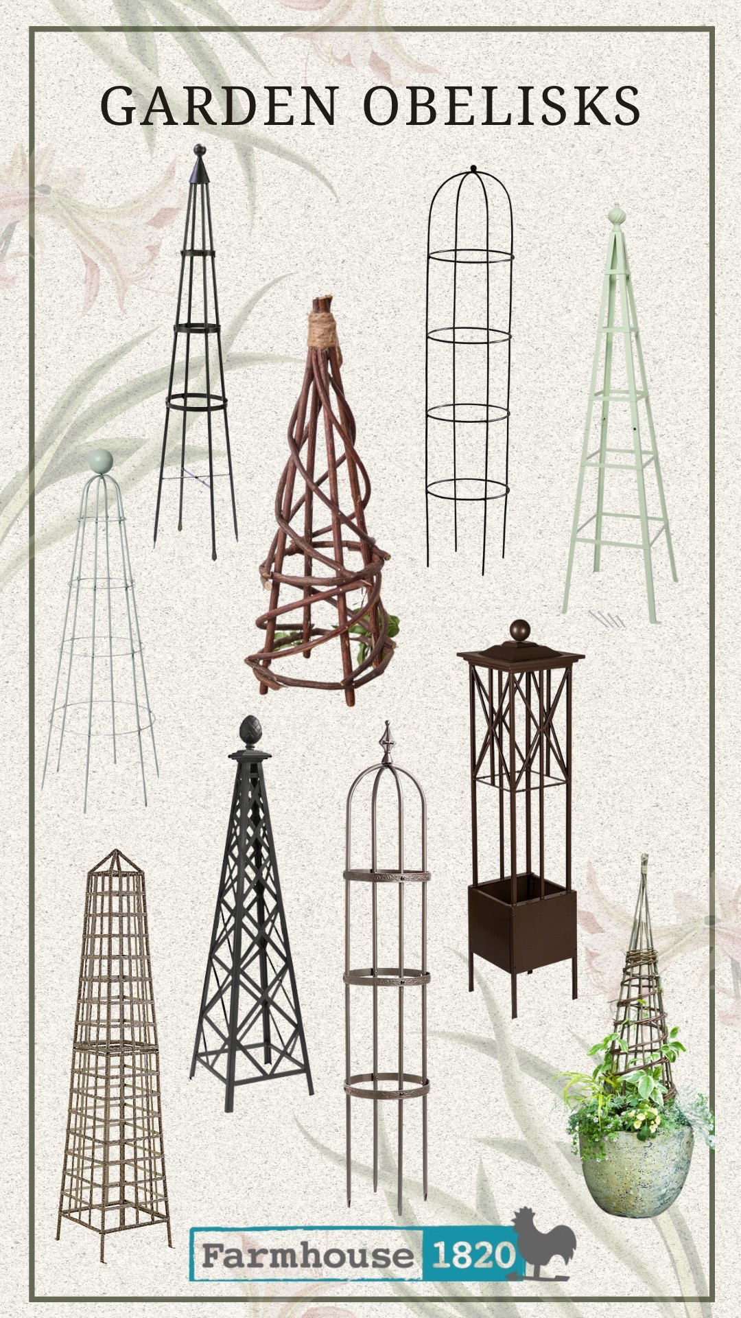 Favorite garden trellises and obelisks! 

#LTKSeasonal #LTKHome #LTKxMadewell