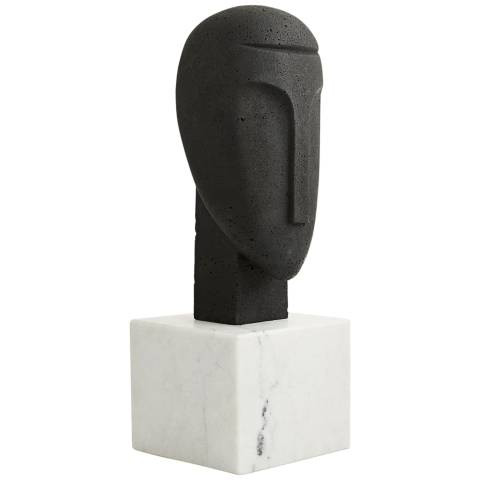 Arteriors Home Isa 17" High Black and White Sculpture - #812P0 | Lamps Plus | Lamps Plus