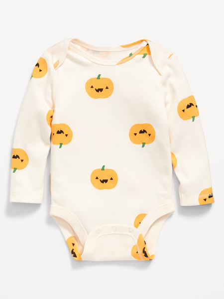 Printed Unisex Long-Sleeve Bodysuit for Baby | Old Navy (US)