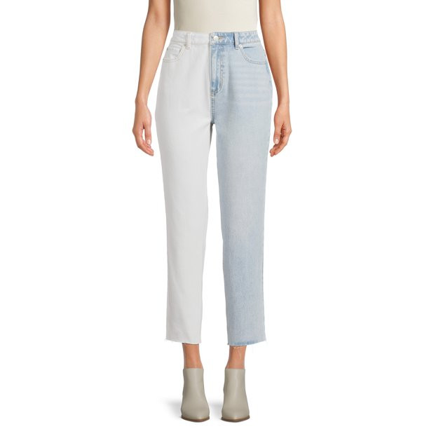 No Boundaries Juniors High Rise Slim Straight Crop Jean - Walmart.com | Walmart (US)