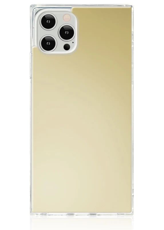 Metallic Gold Mirror SQUARE iPhone Case | FLAUNT