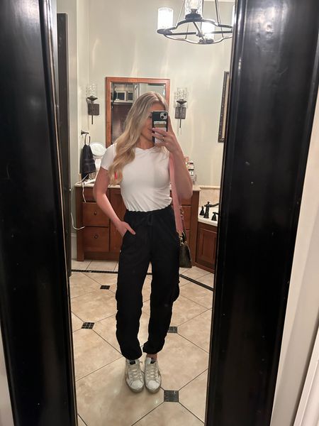 Loving these new cargo pants! They are so comfy and come in a variety of colors! They have a toggle at the bottom of you wanted to keep them straight-legged! Paired it with my fave closet essential baby tee and sneaks for an easy, elevated but still casual look! 

Follow my shop @audreysclothes on the @shop.LTK app to shop this post and get my exclusive app-only content!

#liketkit #LTKFindsUnder100 #LTKActive #LTKStyleTip
@shop.ltk
https://liketk.it/4GBt3

#LTKStyleTip #LTKFindsUnder100 #LTKActive