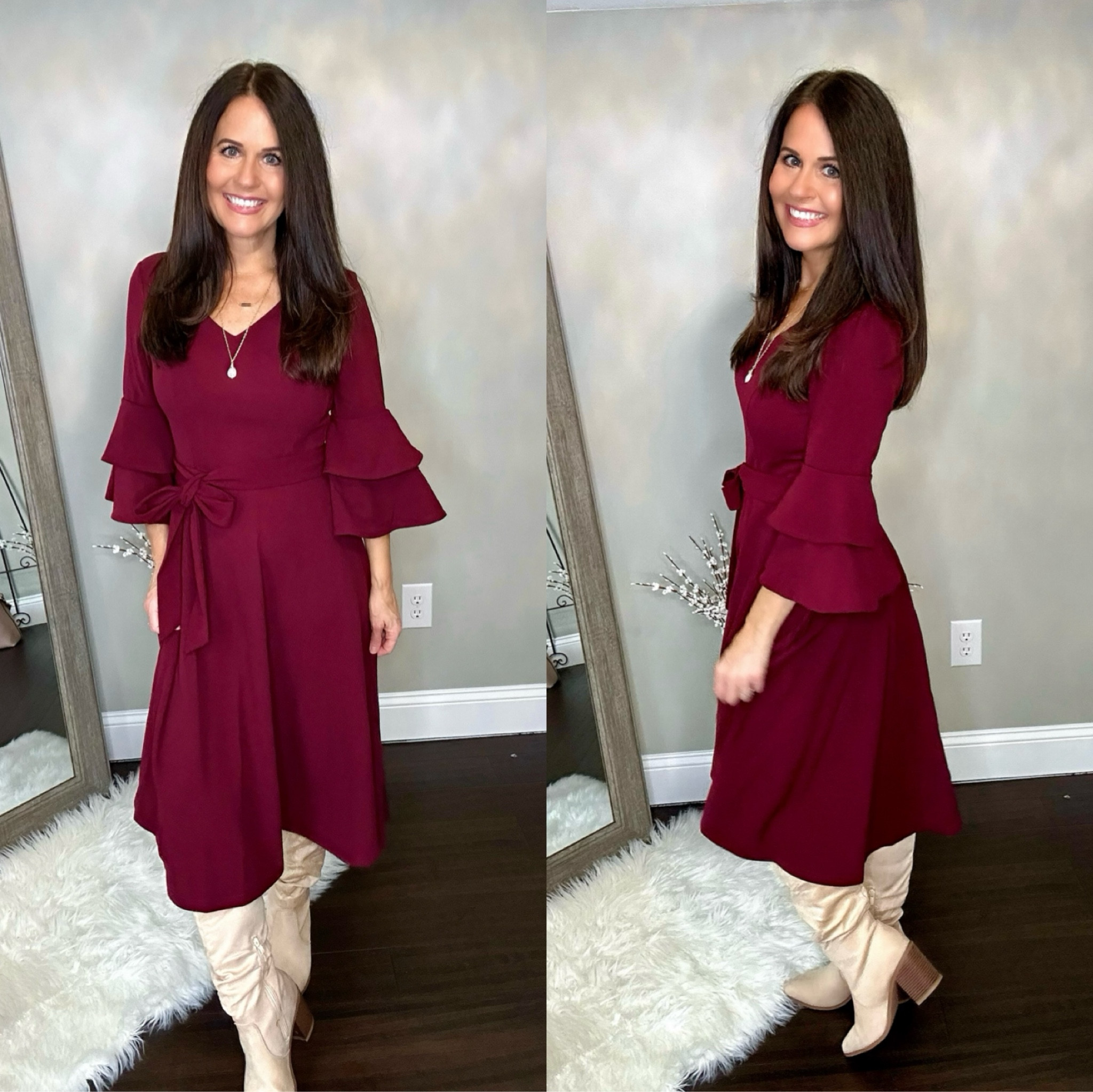 Fun fall dress!
#dress #fall #boots

#LTKFindsUnder100 #LTKShoeCrush #LTKU