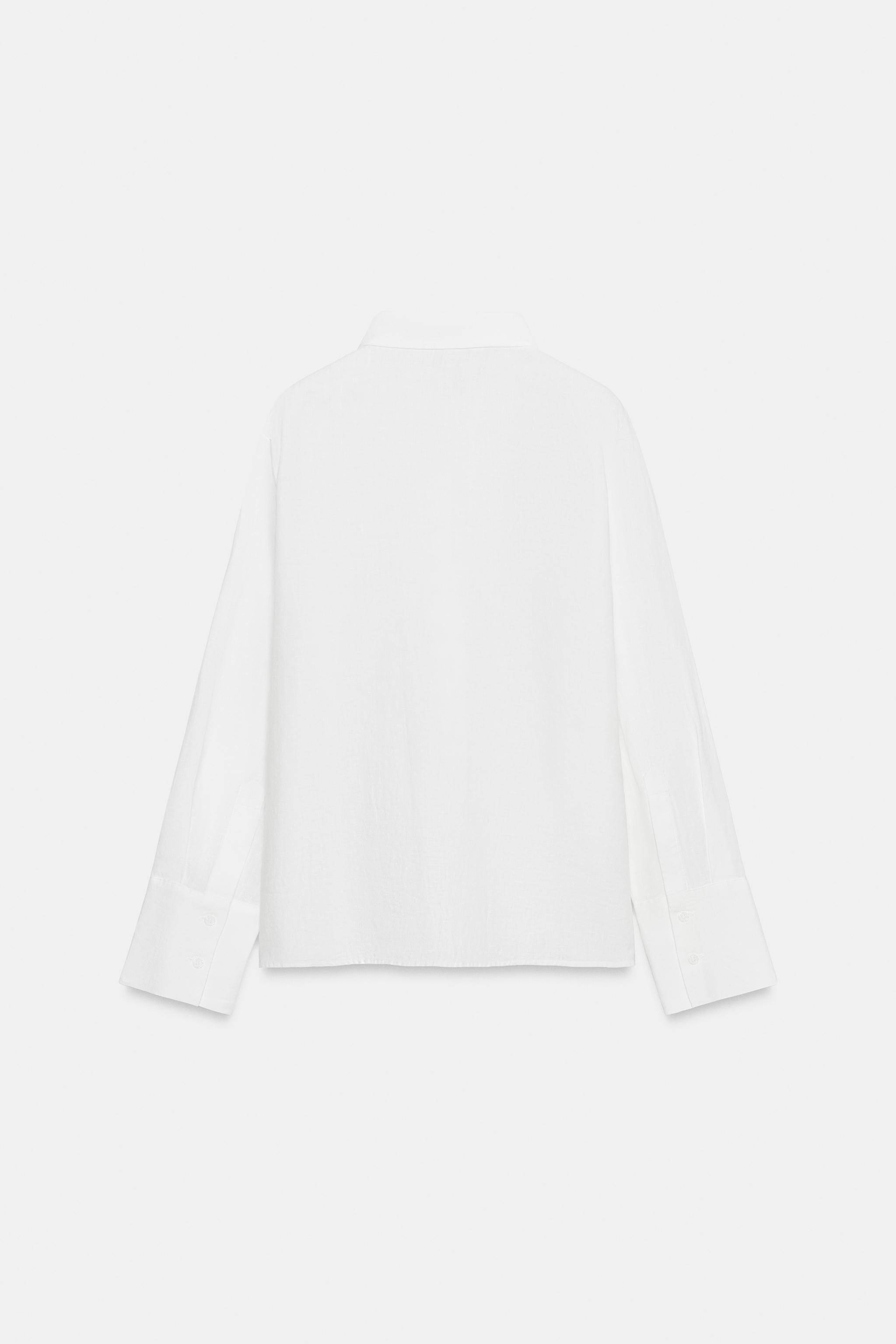 ZW COLLECTION 100% LINEN SHIRT | Zara UK