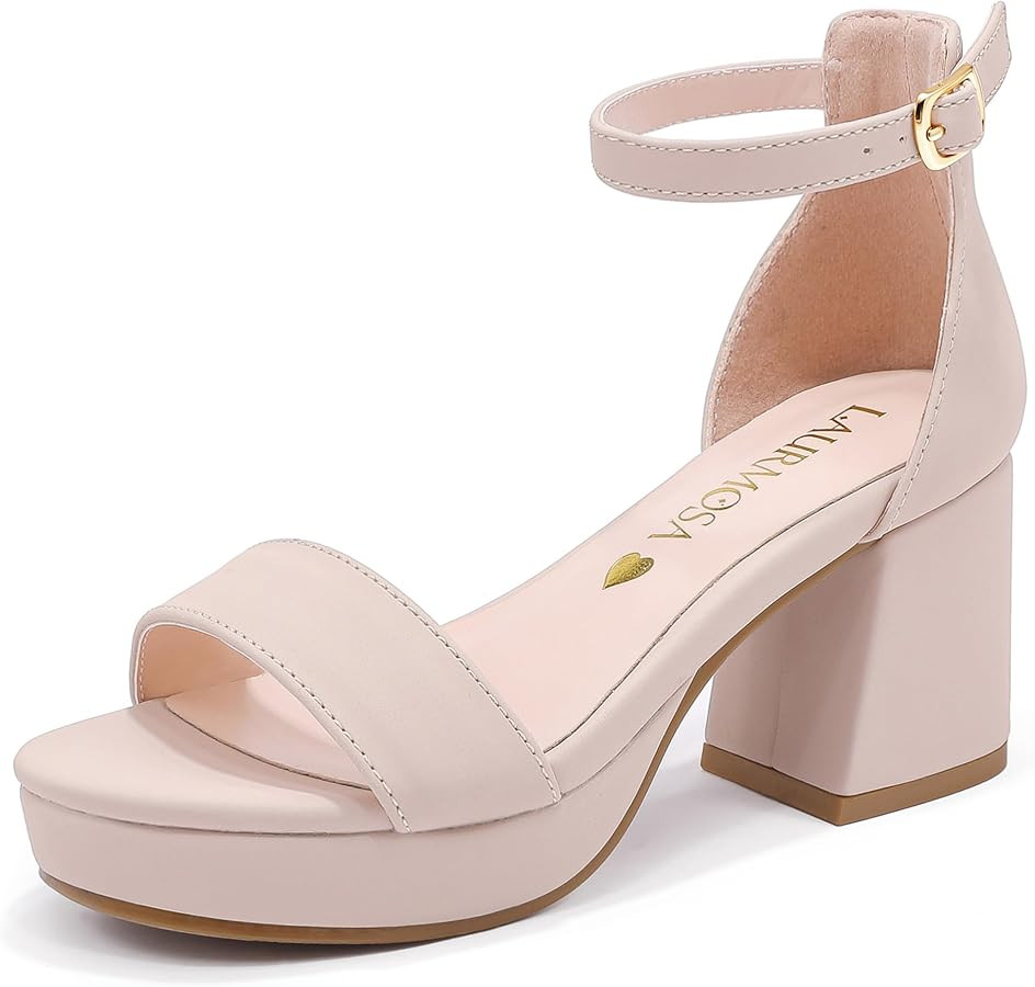 LAURMOSA High Heels for Kids Sandals Big Girls Dress Shoes Flower Girl Shoes for Wedding Party Pa... | Amazon (US)