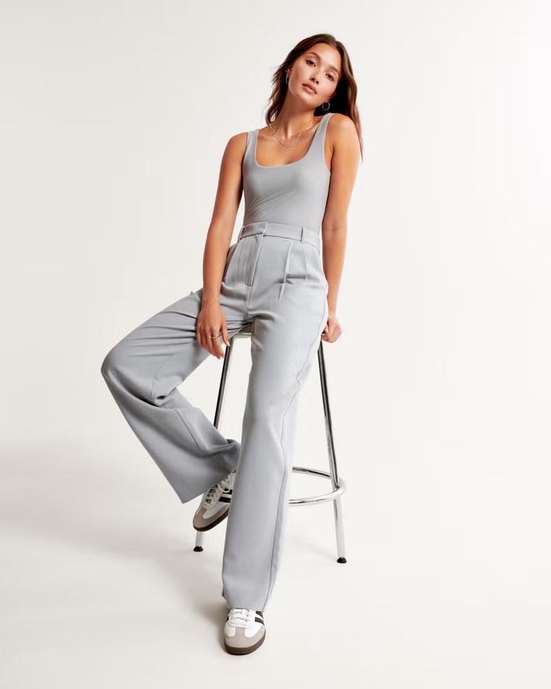 Women's A&F Sloane Tailored Pant | Women's Bottoms | Abercrombie.com | Abercrombie & Fitch (US)