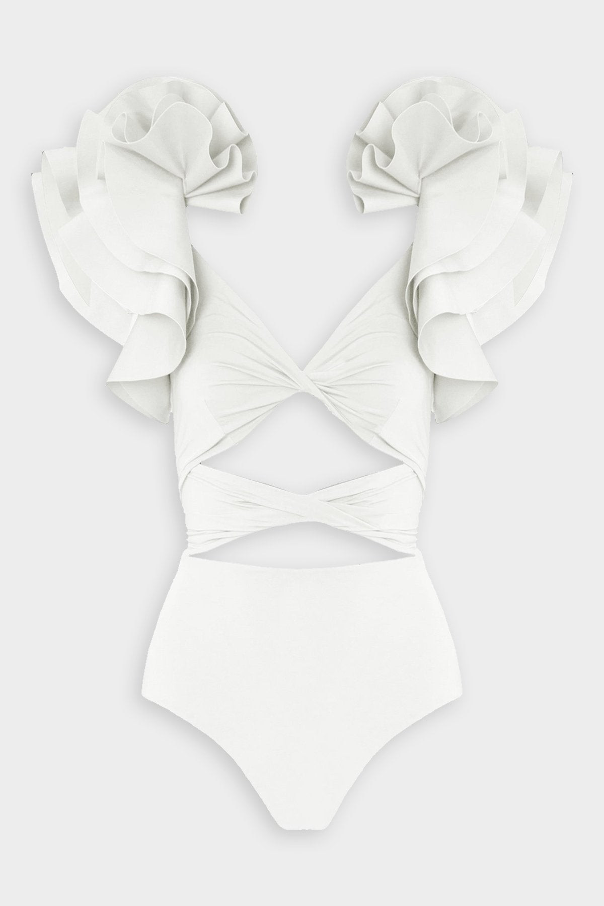 Coral One-Piece Swimsuit in Off White | Shop Olivia