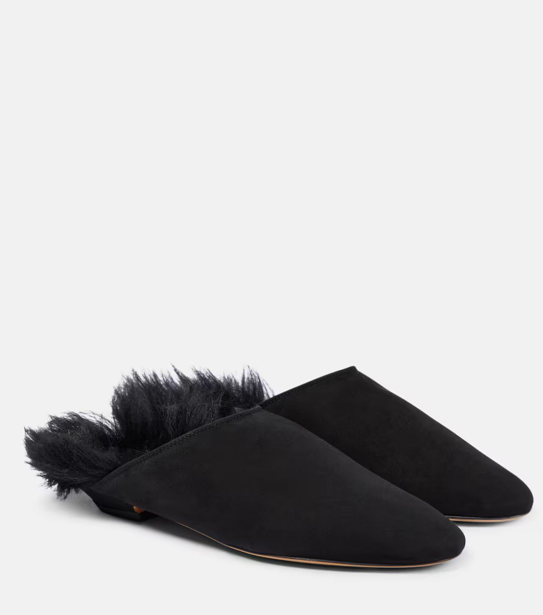 Otto shearling-trimmed suede mules | Mytheresa (US/CA)