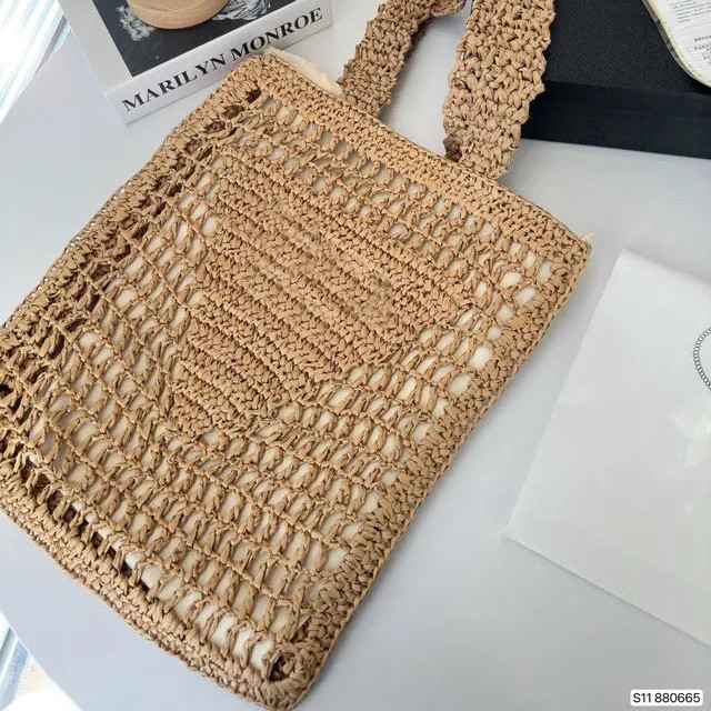 Save Big on Bulk Designer Beach Tote Bags Luxury Beach Bag Designer Woven Tote Beach Bags Knittin... | DHGate