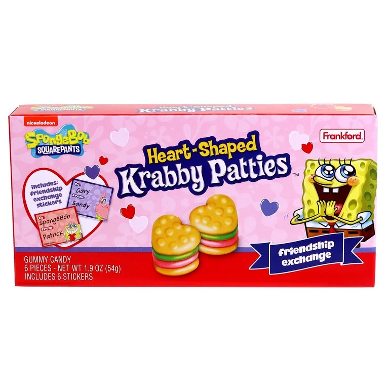 Nickelodeon SpongeBob Krabby Patties Gummy Candy Theater Box 1.9oz | Walmart (US)