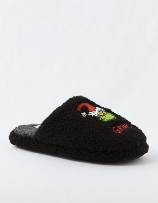 AE Grinch Fleece Slipper | American Eagle Outfitters (US & CA)