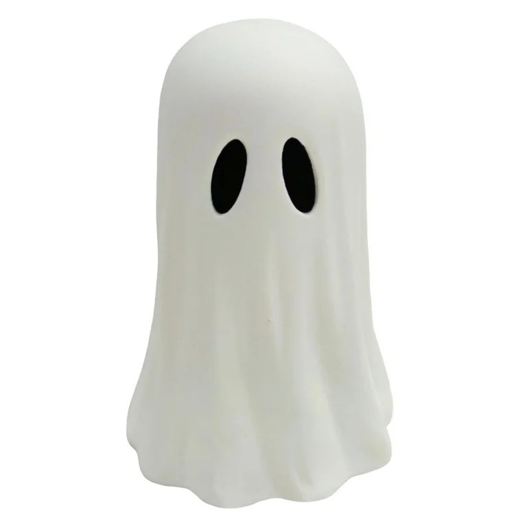 Summercome Halloween Paper Mache Ghost Tabletop Decoration, Ghost Indoor Decor Paper Mache, White | Walmart (US)