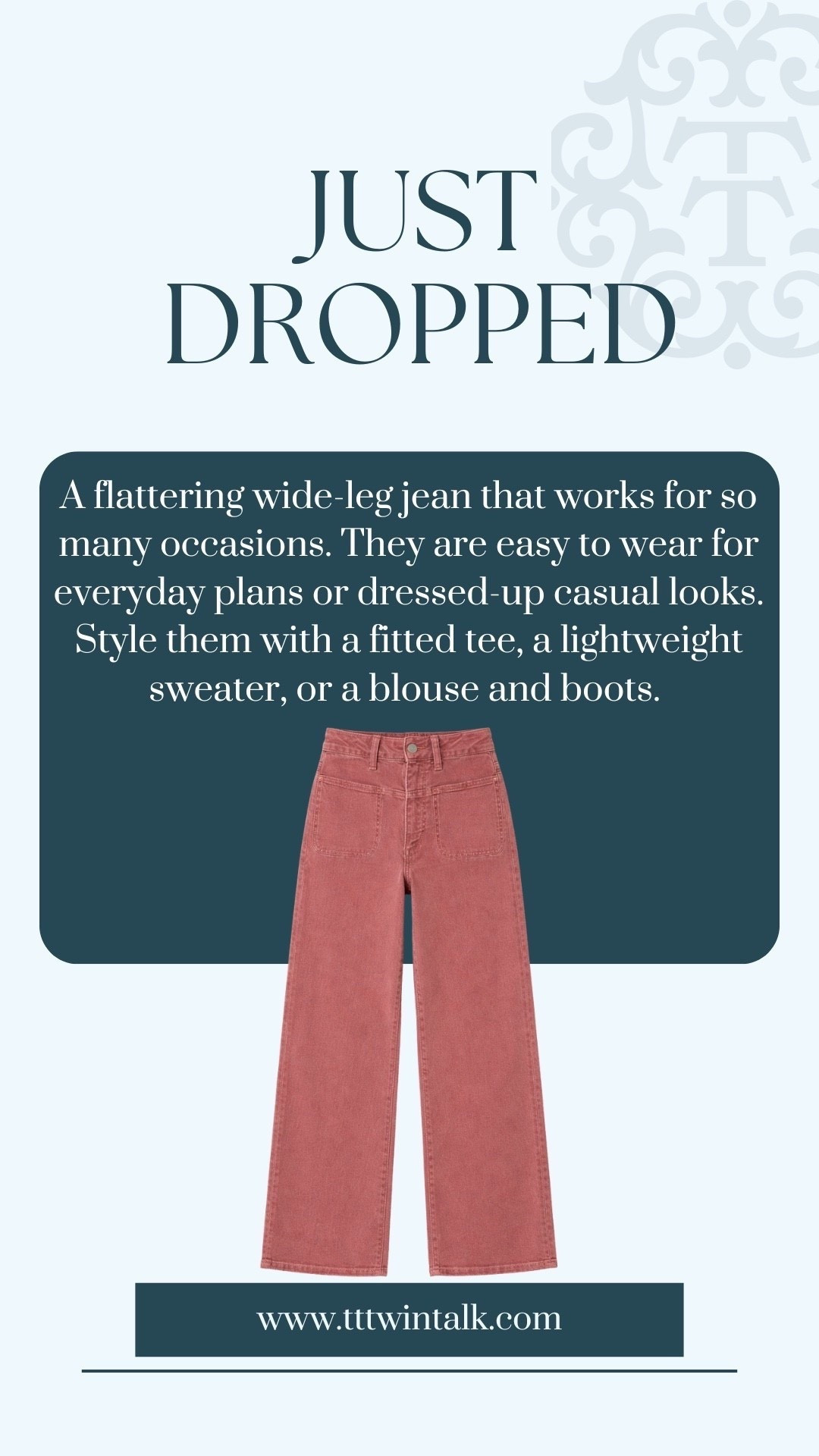 A flattering wide-leg jean that works for so many occasions. They are easy to wear for everyday plans or dressed-up casual looks. Style them with a fitted tee, a lightweight sweater, or a blouse and boots. 

#LTKOver40 #LTKMidsize #LTKSeasonal