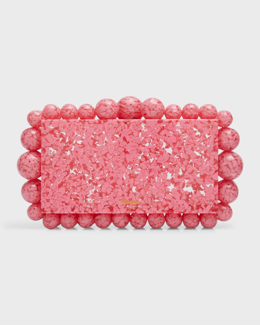 Cult Gaia Eos Beaded Acrylic Clutch Bag | Neiman Marcus