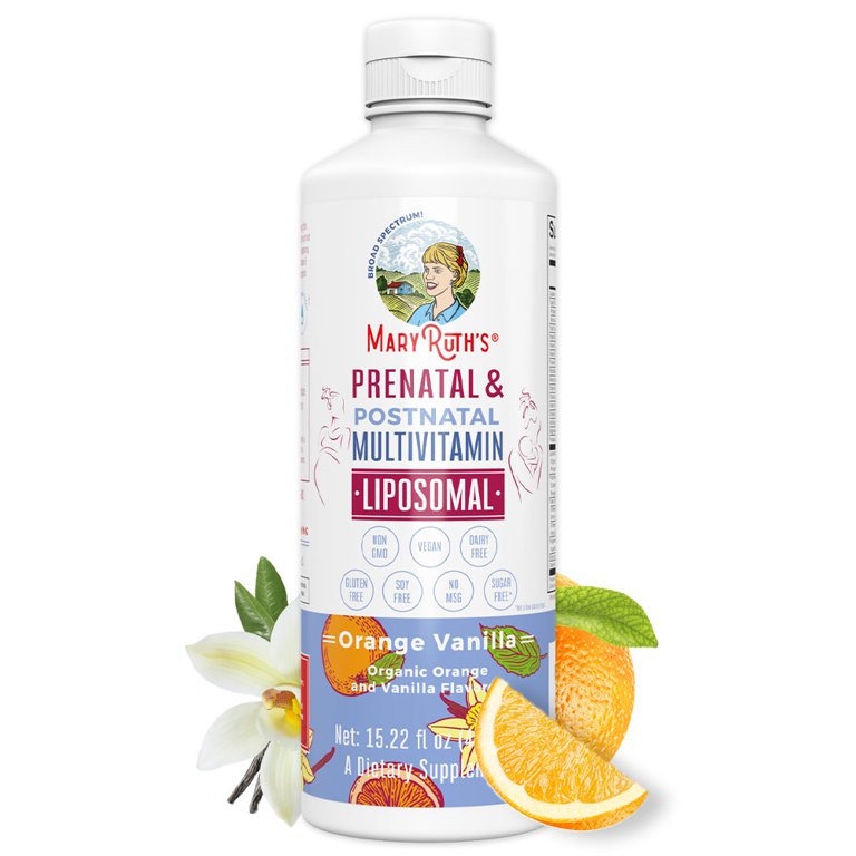 MaryRuth Organics | Prenatal & Postnatal Liposomal Multivitamin for Women | Orange Vanilla | Vega... | Walmart (US)