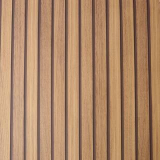 Fresco Wooden Slats Natural Removable Wallpaper 114950 - The Home Depot | The Home Depot