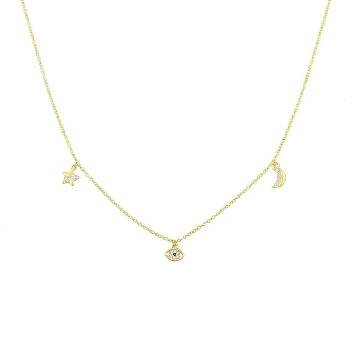 Star Evil Eye Moon Choker | The Sis Kiss