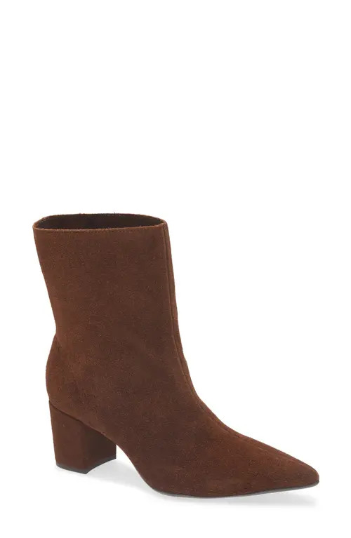 Chocolat Blu Lynette Block Heel Bootie in Brown Suede at Nordstrom, Size 10Us | Nordstrom