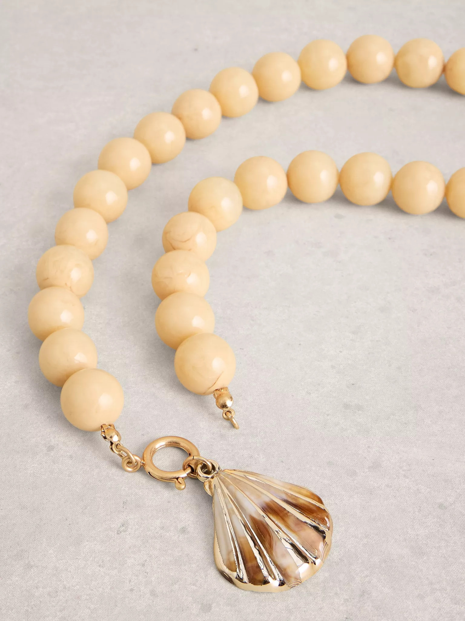 Chunky Shell Charm Necklace | White Stuff UK