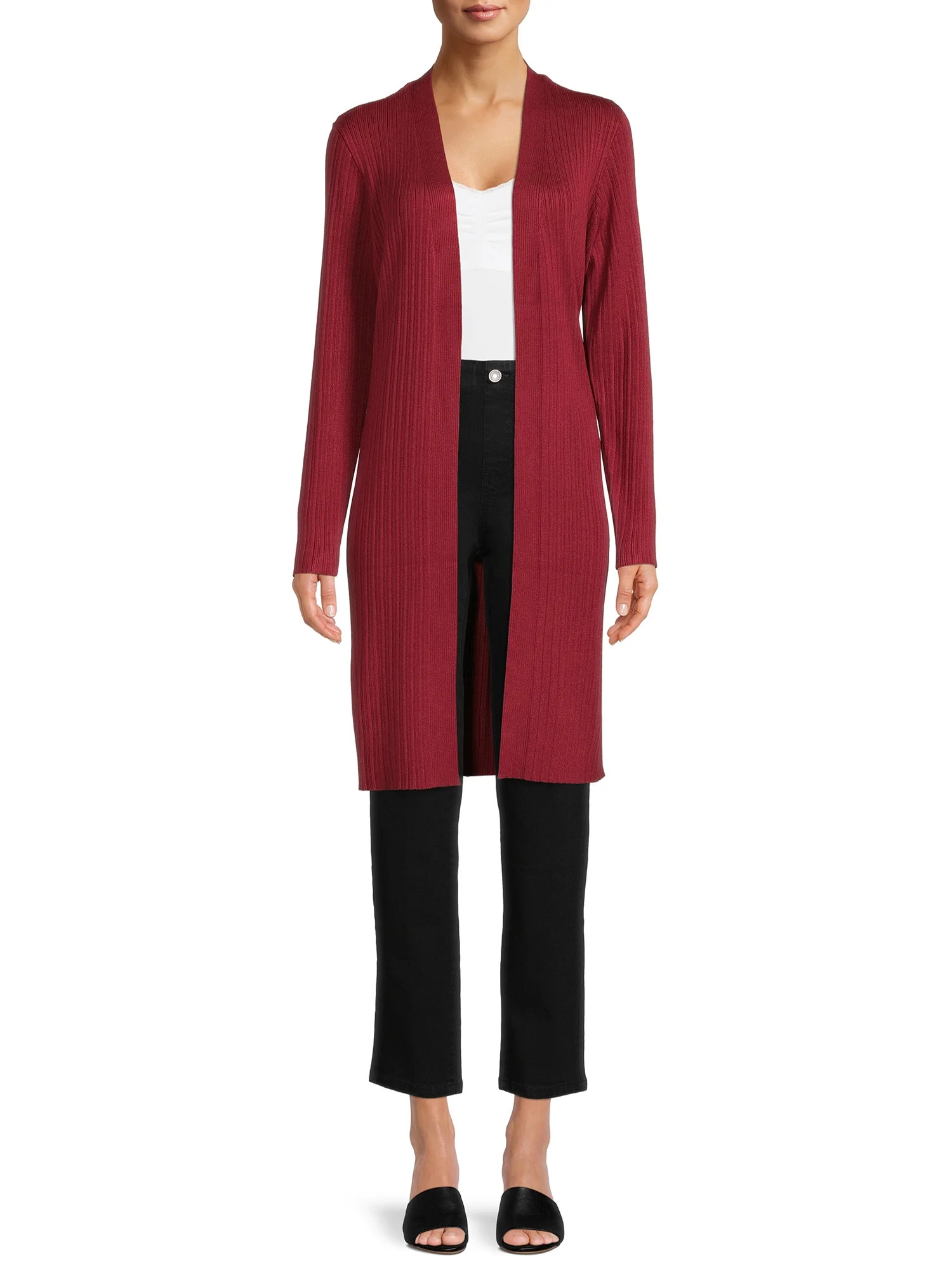 Time and Tru Women’s Ribbed Duster - Walmart.com | Walmart (US)