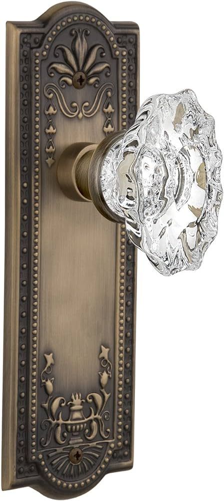 Nostalgic Warehouse Meadows Plate with Chateau Knob, Privacy - 2.375", Antique Brass | Amazon (US)
