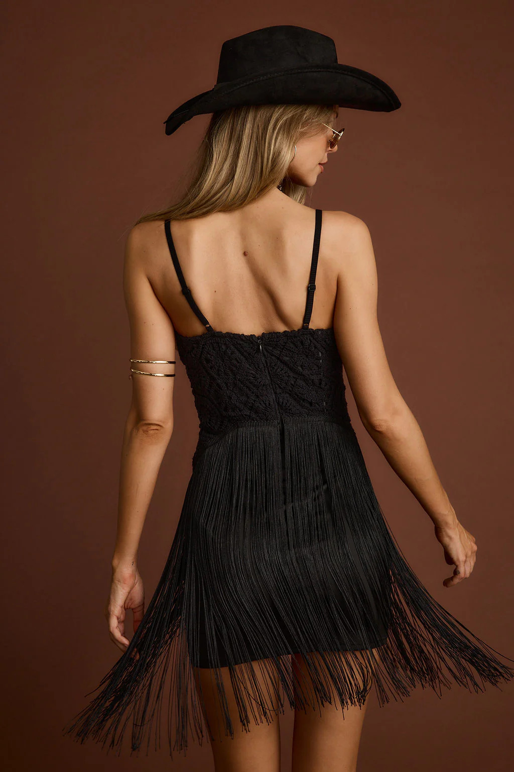 Women's Black Crochet Mini Dress | 12th Tribe | 12th Tribe